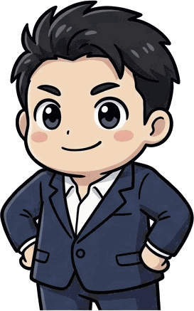 スーツ姿の男性のキャラクター