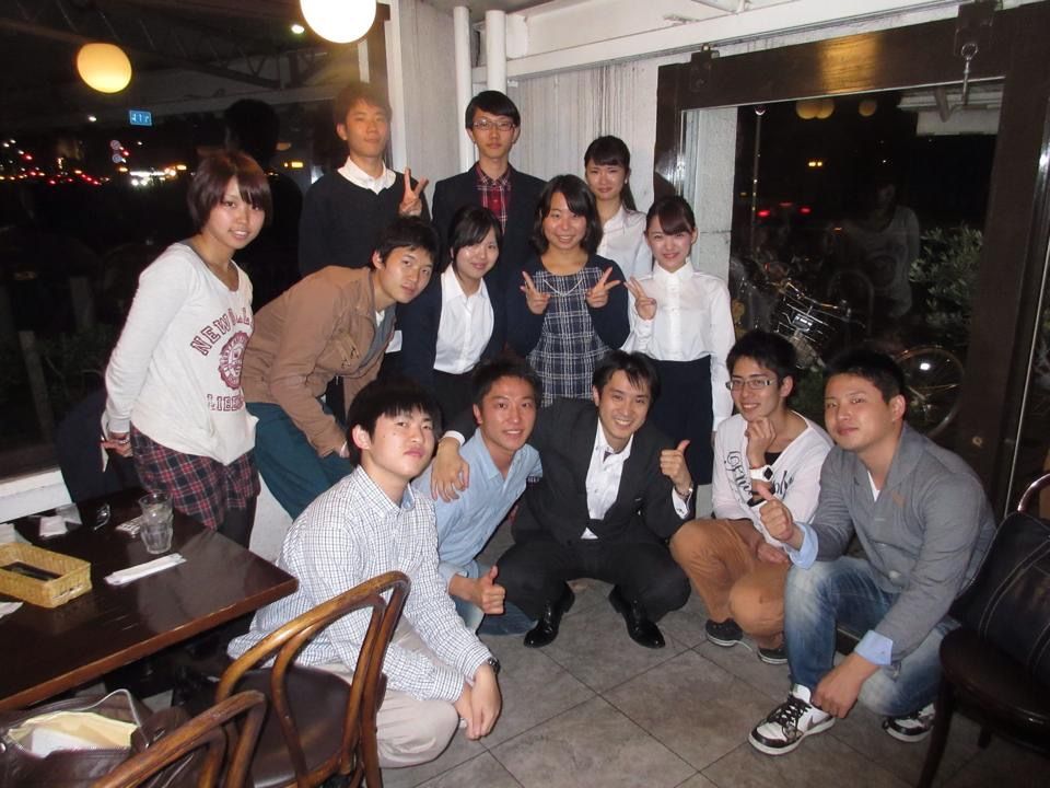 学生と食事の席で