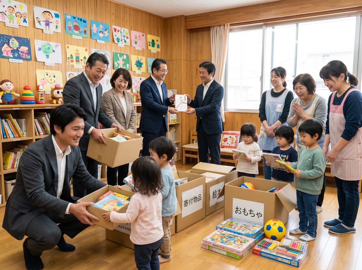 子どもたちへの寄付（イメージ）